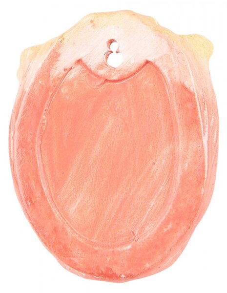 Oranžový nástěnný květináč ve tvaru květu tulipánu – 12x8x15 cm