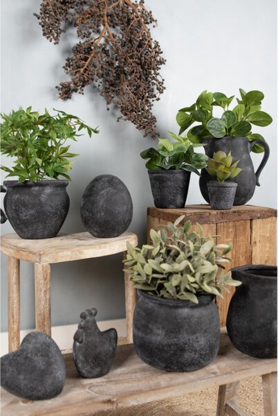 Granitový antik keramický obal na květináč Granit L – 16x16 cm