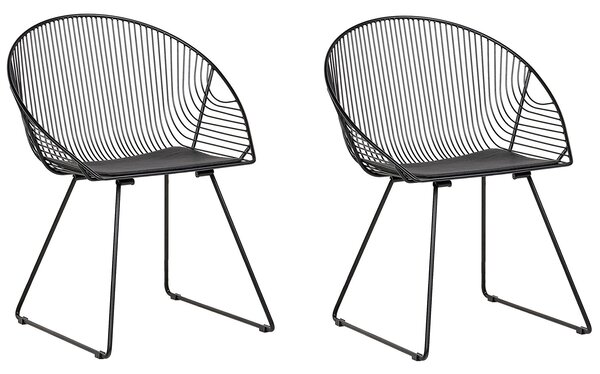 Set 2ks. jídelních židlí Auron (černá). 1009924