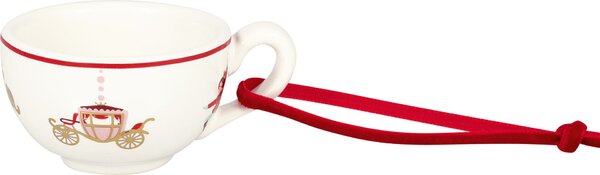 Porcelánová vánoční ozdoba Joanni White – set 4 ks