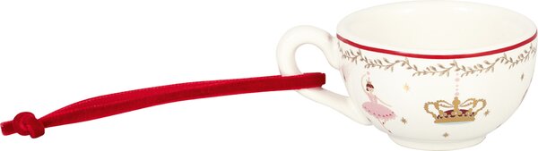 Porcelánová vánoční ozdoba Joanni White – set 4 ks