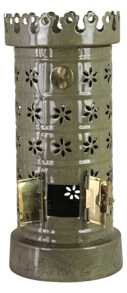 Kovový svícen Tiled Stove Olive Green
