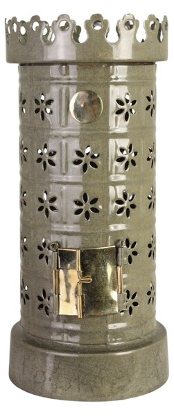 Kovový svícen Tiled Stove Olive Green
