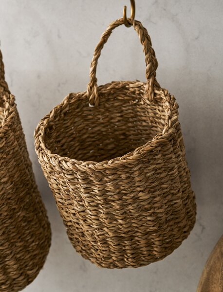 Závěsný úložný košík Brading Sea grass 15 cm