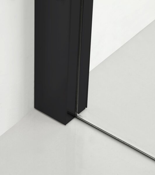 Hagser Gisa sprchový kout 100x80 cm obdélníkový černá matný/průhledné sklo HGR16000020