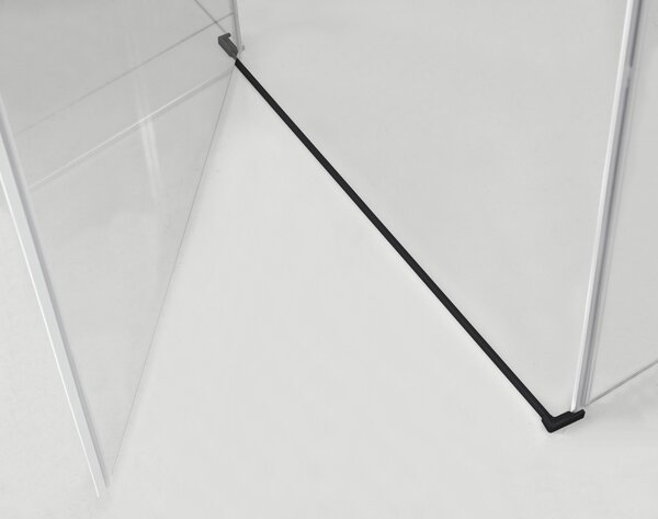 Hagser Gisa sprchový kout 100x80 cm obdélníkový černá matný/průhledné sklo HGR16000020