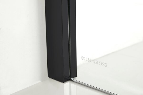 Hagser Gisa sprchový kout 100x80 cm obdélníkový černá matný/průhledné sklo HGR16000020