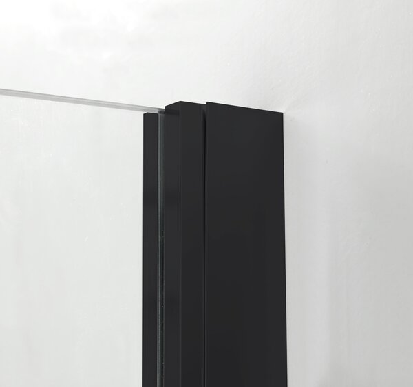 Hagser Gisa sprchový kout 100x80 cm obdélníkový černá matný/průhledné sklo HGR16000020