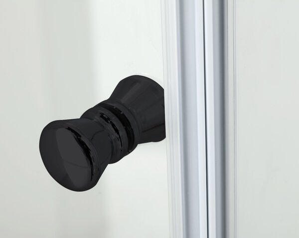 Hagser Gisa sprchový kout 100x80 cm obdélníkový černá matný/průhledné sklo HGR16000020