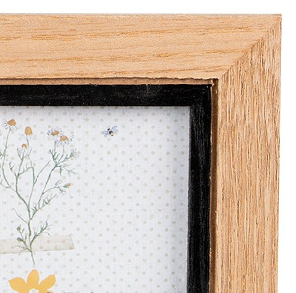 Hnědo-černý fotorámeček – 10x7 cm