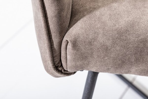 2SET jídelní židle LOFT X vintage taupe mikrovlákno Nábytek | Jídelní prostory | Jídelní židle | Křesložidle