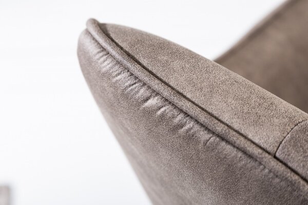2SET jídelní židle LOFT X vintage taupe mikrovlákno Nábytek | Jídelní prostory | Jídelní židle | Křesložidle