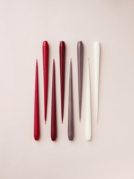 Svíčka Taper 32 cm – 36 Winter Berry Matt – set 2 ks
