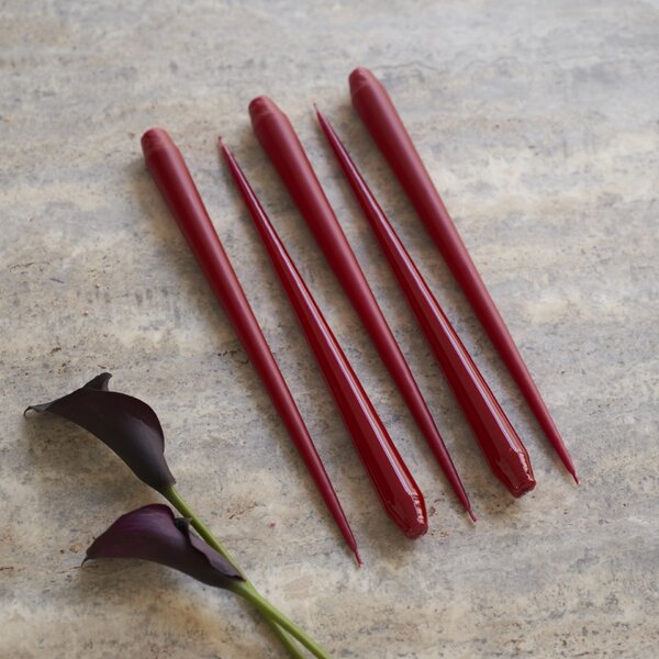 Svíčka Taper 32 cm – 36 Winter Berry Matt – set 2 ks