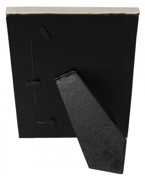 Béžový antik fotorámeček se zdobnými zrcadly – 10x15 cm