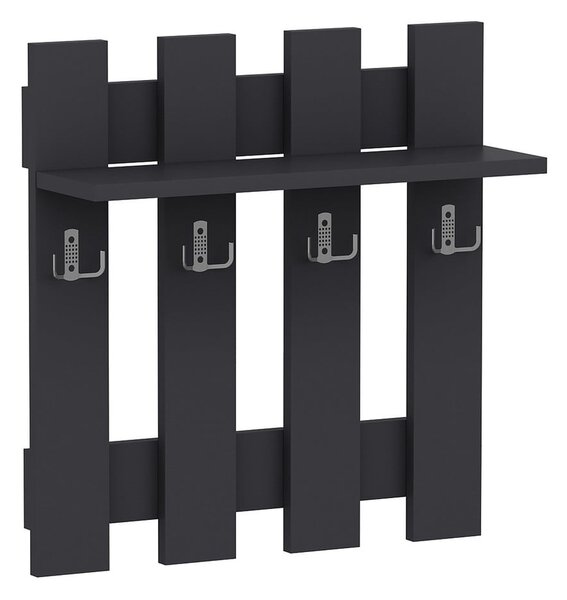 Černý nástěnný věšák Utica – Kalune Design