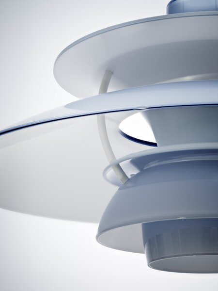 Závěsná lampa PH 5 Ø320 Opal Pale Blue