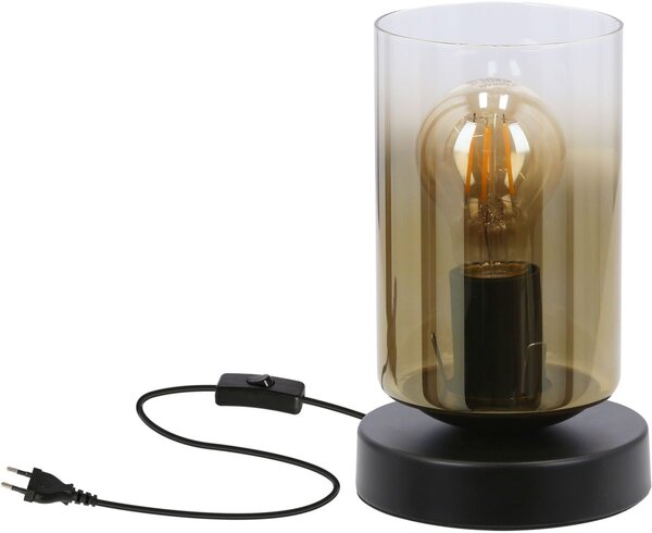Candellux Aspra stolní lampa 1x60 W jantarová 4117116