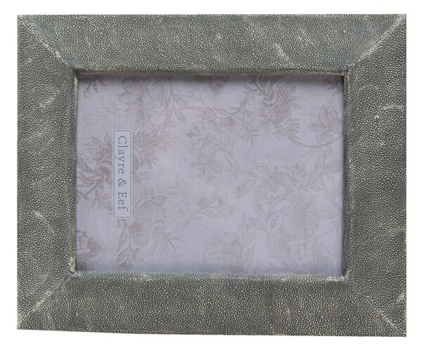 Šedý antik fotorámeček s plastickým okrajem – 15x20 cm