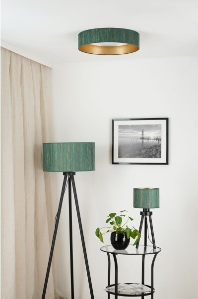 Brilagi - LED Stropní svítidlo BOSTON ROLLER LED/24W/230V pr. 45 cm zelená/zlatá