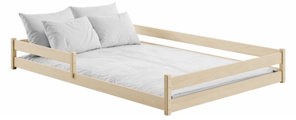 Dětská Montessori postel z masivu borovice ALICE - 200x140 cm - PŘÍRODNÍ