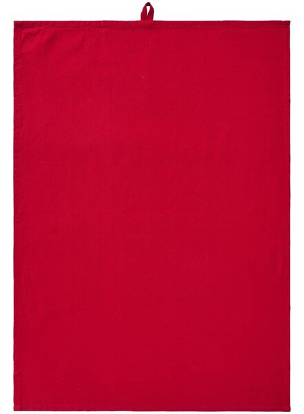 Utěrka s výšivkou Elin Plain Red