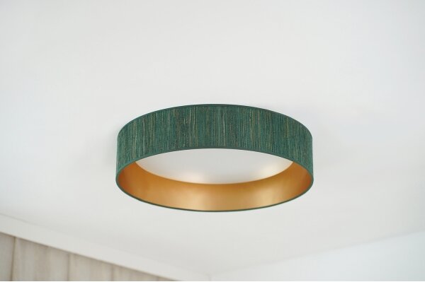 Brilagi - LED Stropní svítidlo BOSTON ROLLER LED/24W/230V pr. 45 cm zelená/zlatá