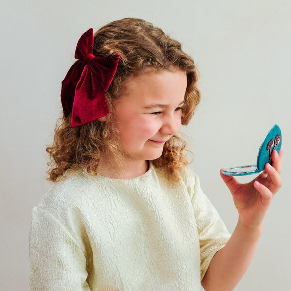 Sametová mašle do vlasů Velvet Agnes Bows – set 2 ks