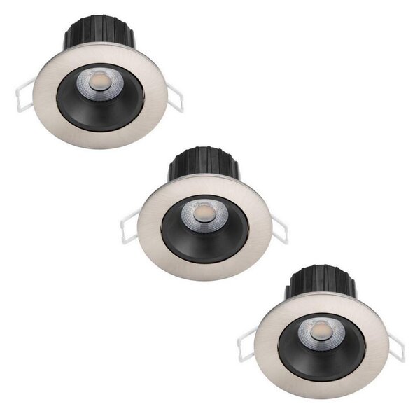 Philips - SADA 3x LED Stmívatelné koupelnové svítidlo ABROSA LED/9W/230V IP44