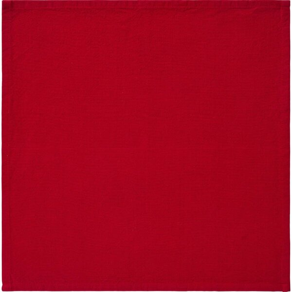 Bavlněný ubrousek Elin Plain Red 40 × 40 cm