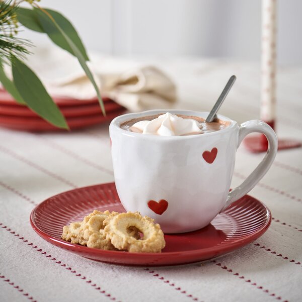 Hrnek Red Hearts 350 ml