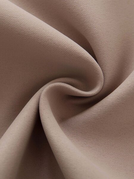 MK Lůžkoviny Blackout závěsy Elias cappuccino – 140 × 160 cm (2 ks) - kroužky