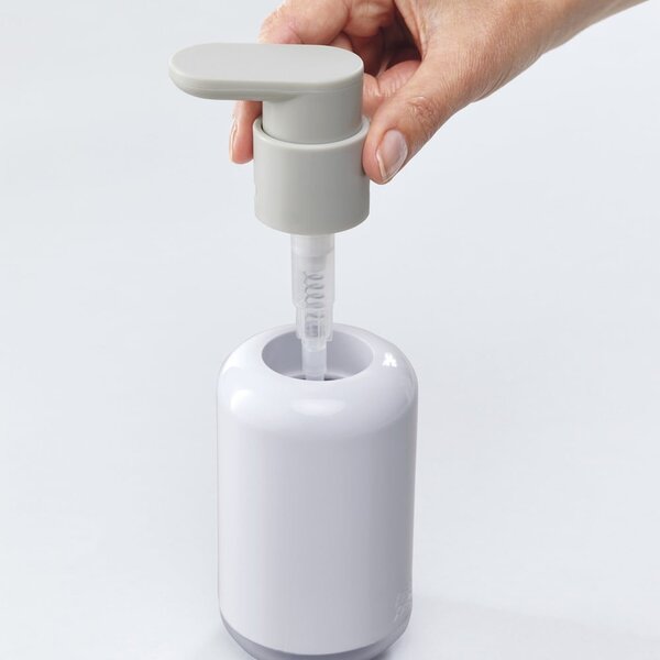 Bílý plastový dávkovač mýdla 300 ml Duo – Joseph Joseph