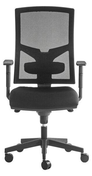 ALBA Ergonomická kancelářská židle MICAELA - černá síťovina / látka