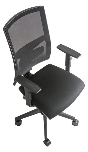ALBA Ergonomická kancelářská židle MICAELA - černá síťovina / látka
