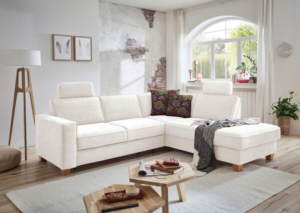 ROHOVÁ SEDAČKA, textil, krémová Sit & More - Sedací soupravy, Online Only