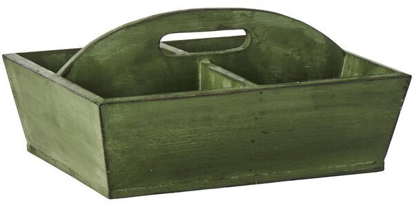 Dřevěný box s přihrádkami Green