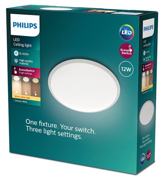 Philips - LED Stmívatelné stropní svítidlo SCENE SWITCH LED/12W/230V