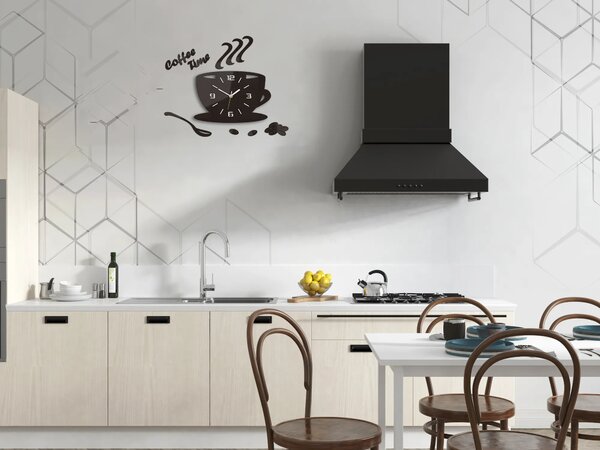 ModernClock Nástěnné hodiny Kaffé wenge