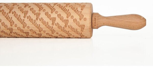 Dřevěný embosovaný váleček na těsto Valek Gluten Free