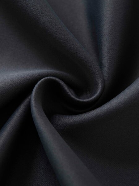 MK Lůžkoviny Blackout závěsy Elias antracitová – 140 × 280 cm (2 ks) - řasící stuha