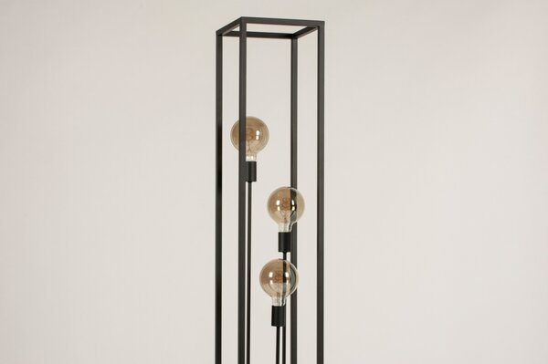 Stojací lampa Boston Black Loft 3 (LMD)
