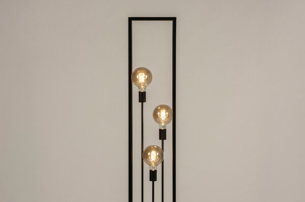 Stojací lampa Boston Black Loft 3 (LMD)