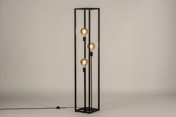 Stojací lampa Boston Black Loft 3 (LMD)