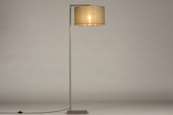 Stojací designová lampa Pallas Silver and Taupe (LMD)