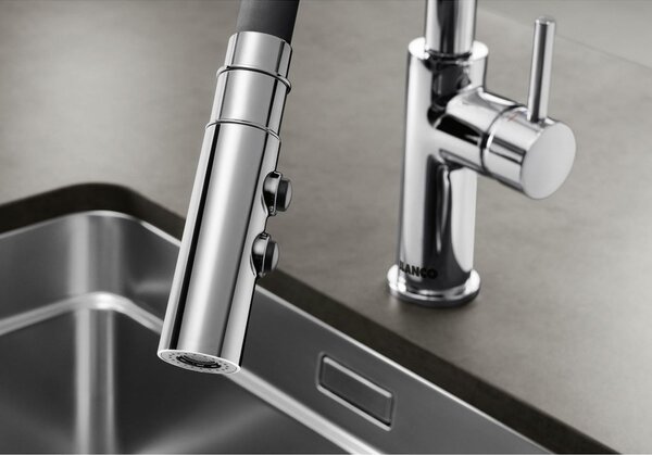Blanco Catris-S Flexo kuchyňská baterie stojící chrom-černá 525791