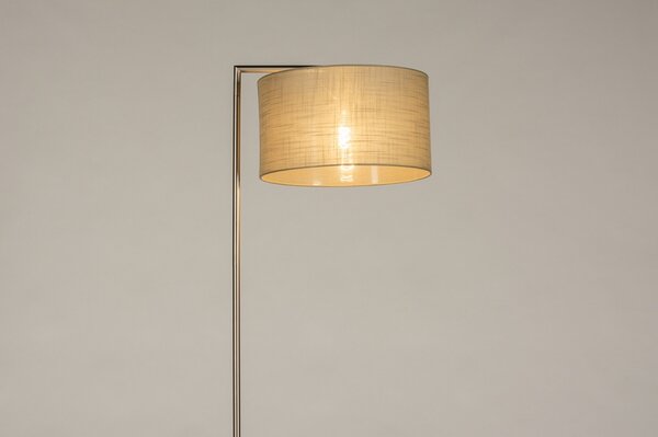 Stojací designová lampa Pallas Silver and Taupe (LMD)