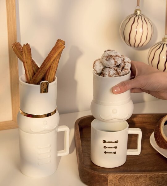 Vánoční set porcelánových hrnků Nutcracker Magnus