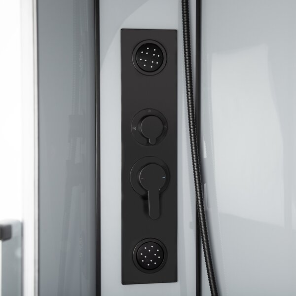 Novoterm Hydromasážní box NV-Orion 90x90 černý