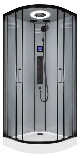 Novoterm Hydromasážní box NV-Orion 90x90 černý